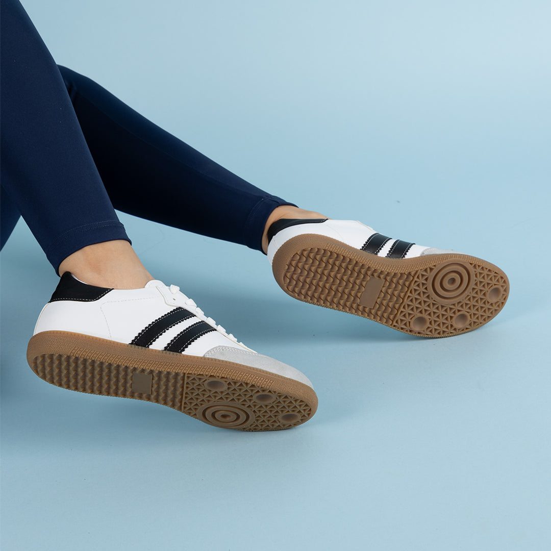 Alison Kadın Terletmeyen Beyaz Siyah Spor Ayakkabı