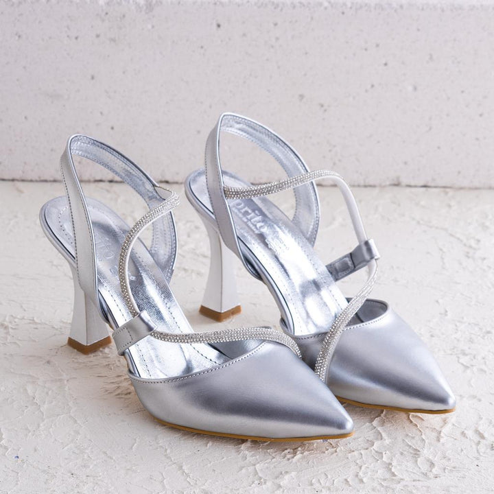 Loria Kadın Gümüş Topuklu Ayakkabı