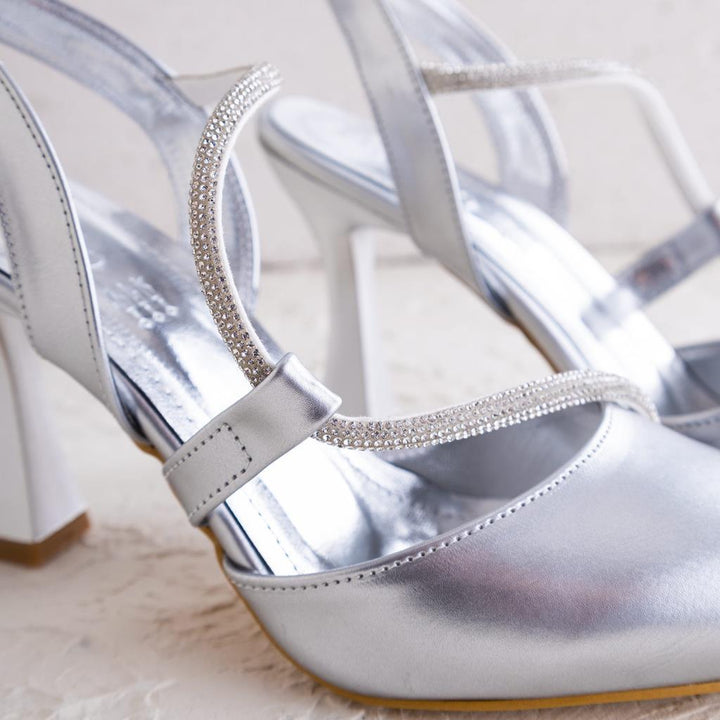 Loria Kadın Gümüş Topuklu Ayakkabı