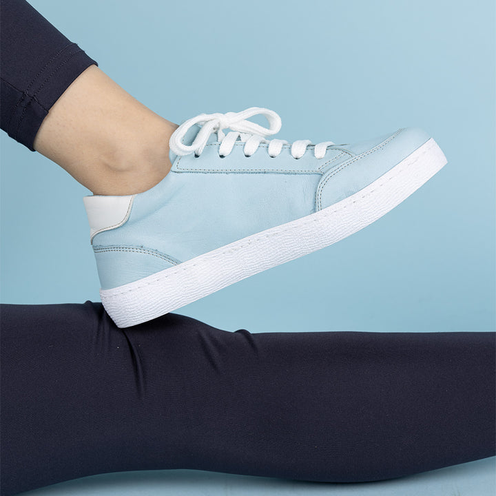 Rivero Kadın Hakiki Deri Mavi Beyaz Spor Ayakkabı